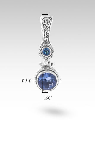 Hello Chosen, Goodbye Rejection Pendant™ in Blue Violet Fluorite & Sheer Luck™ Mystic Topaz - Multi Stone - only found at SARDA™