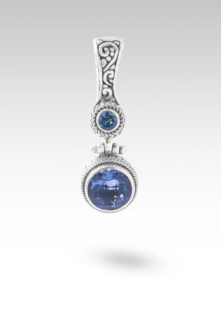 Hello Chosen, Goodbye Rejection Pendant™ in Blue Violet Fluorite & Sheer Luck™ Mystic Topaz - Multi Stone - only found at SARDA™