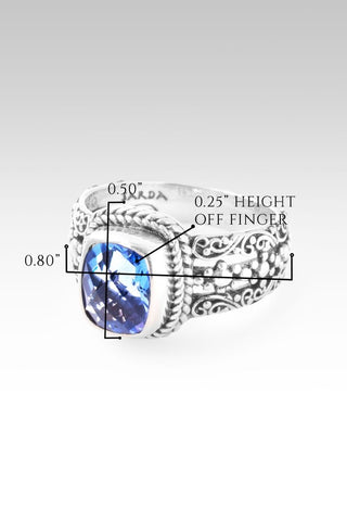 Hello Chosen, Goodbye Rejection Ring III™ in Blue Violet Fluorite - Dinner - only found at SARDA™