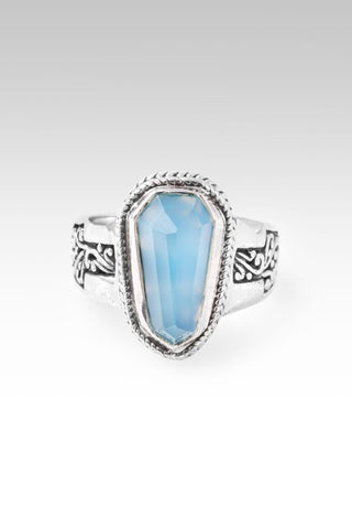 Hello Complete, Goodbye Broken Ring™ in Paraiba Chalcedony - Dinner - only found at SARDA™