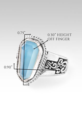 Hello Complete, Goodbye Broken Ring™ in Paraiba Chalcedony - Dinner - only found at SARDA™