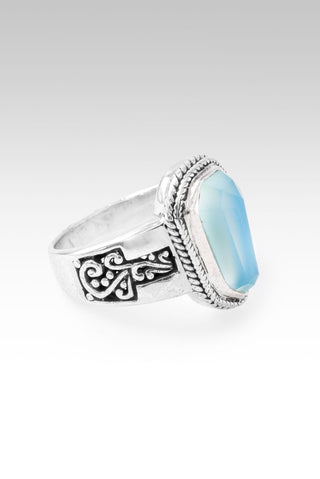 Hello Complete, Goodbye Broken Ring™ in Paraiba Chalcedony - Dinner - only found at SARDA™