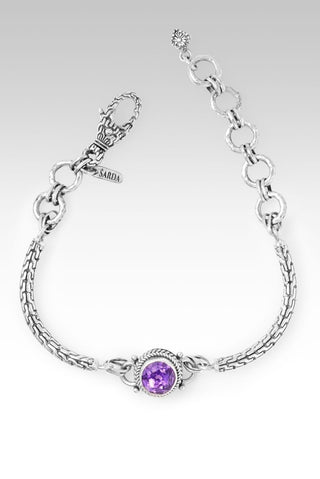Hello Enough, Goodbye More Bracelet™ in Amethyst - Chain - only found at SARDA™