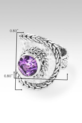 Hello Enough, Goodbye More Ring™ in Amethyst - Statement - only found at SARDA™