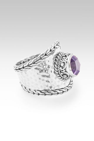 Hello Enough, Goodbye More Ring™ in Amethyst - Statement - only found at SARDA™