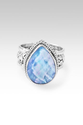 Hello Extraordinary, Goodbye Ordinary Ring™ in Blue Quartz Mother of Pearl - Statement - only found at SARDA™
