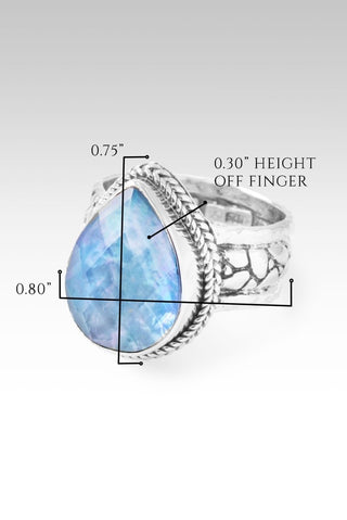 Hello Extraordinary, Goodbye Ordinary Ring™ in Blue Quartz Mother of Pearl - Statement - only found at SARDA™