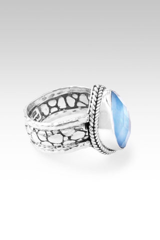 Hello Extraordinary, Goodbye Ordinary Ring™ in Blue Quartz Mother of Pearl - Statement - only found at SARDA™