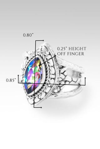 Hello Extraordinary, Goodbye Ordinary Ring™ in Fire & Ice™ Mystic Quartz - Dinner - only found at SARDA™