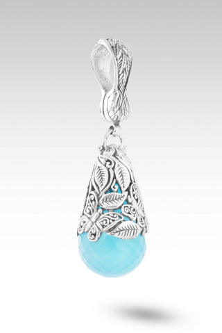 Hello Faithfulness, Goodbye Doubt Pendant™ in Blue Chalcedony - Single Stone - only found at SARDA™