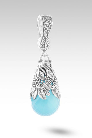 Hello Faithfulness, Goodbye Doubt Pendant™ in Blue Chalcedony - Single Stone - only found at SARDA™