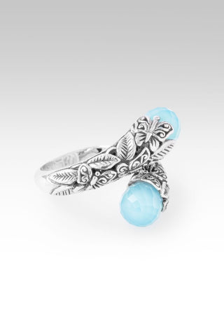 Hello Faithfulness, Goodbye Doubt Ring™ in Paraiba Chalcedony - Bypass - only found at SARDA™