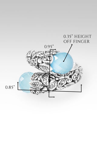 Hello Faithfulness, Goodbye Doubt Ring™ in Paraiba Chalcedony - Bypass - only found at SARDA™