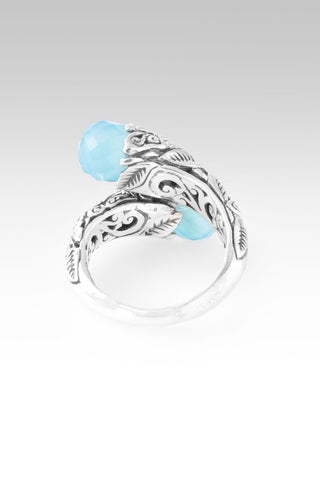 Hello Faithfulness, Goodbye Doubt Ring™ in Paraiba Chalcedony - Bypass - only found at SARDA™