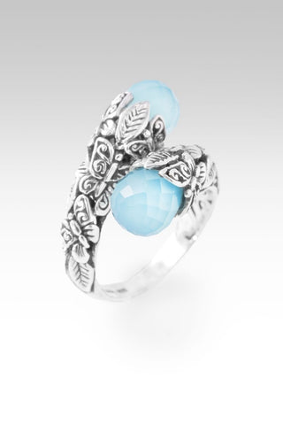Hello Faithfulness, Goodbye Doubt Ring™ in Paraiba Chalcedony - Bypass - only found at SARDA™