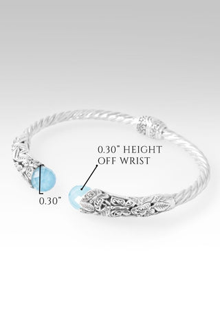 Hello Faithfulness, Goodbye Doubt Tip - to - Tip Bracelet™ in Paraiba Chalcedony - Tip - to - Tip - only found at SARDA™