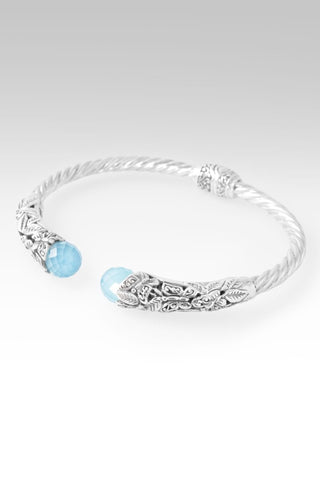 Hello Faithfulness, Goodbye Doubt Tip - to - Tip Bracelet™ in Paraiba Chalcedony - Tip - to - Tip - only found at SARDA™