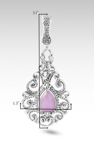 Hello Forever One, Goodbye Loneliness Pendant™ in Kunzite - Single Stone - only found at SARDA™