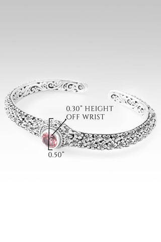 Hello Forgiven, Goodbye Forsaken Cuff Bracelet™ in Always True Rose™ Mystic Quartz - Cuff - only found at SARDA™