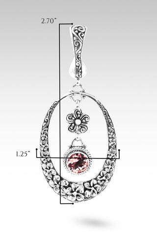 Hello Forgiven, Goodbye Forsaken Pendant™ in Always True Rose™ Mystic Quartz - Single Stone - only found at SARDA™