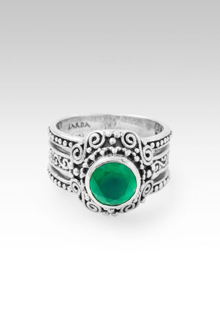 Hello Goodness, Goodbye Bad Ring II™ in Green Onyx - Dinner - only found at SARDA™