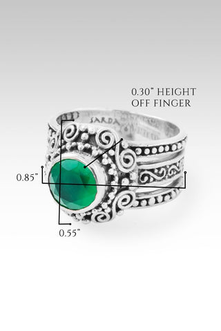Hello Goodness, Goodbye Bad Ring II™ in Green Onyx - Dinner - only found at SARDA™