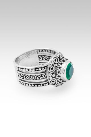 Hello Goodness, Goodbye Bad Ring II™ in Green Onyx - Dinner - only found at SARDA™