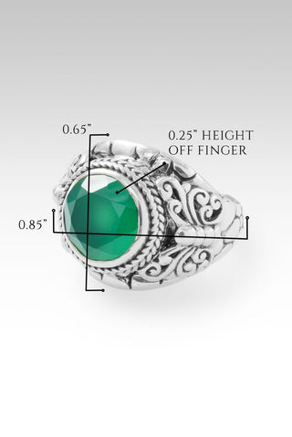 Hello Goodness, Goodbye Bad Ring™ in Green Onyx - Statement - only found at SARDA™