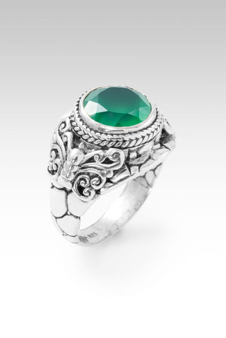 Hello Goodness, Goodbye Bad Ring™ in Green Onyx - Statement - only found at SARDA™
