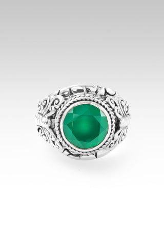 Hello Goodness, Goodbye Bad Ring™ in Green Onyx - Statement - only found at SARDA™