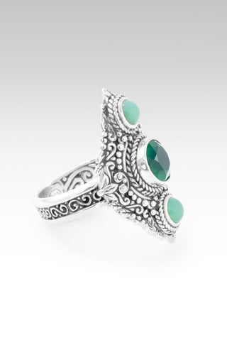 Hello Goodness, Goodbye Bad Ring™ in Green Onyx & Chrysoprase - Statement - only found at SARDA™