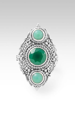 Hello Goodness, Goodbye Bad Ring™ in Green Onyx & Chrysoprase - Statement - only found at SARDA™