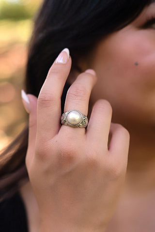 Hello Grace, Goodbye Guilt Ring™ in Freshwater Pearl - Dinner - only found at SARDA™