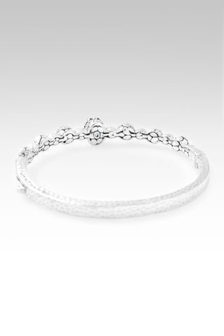 Hello Hope, Goodbye Hopelessness Bangle Bracelet™ in Swiss Blue Topaz & Rainbow Moonstone - Bangle - only found at SARDA™