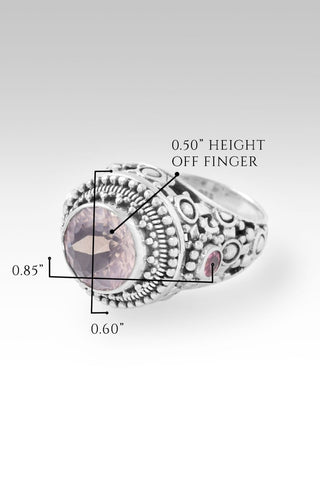 Hello Hope, Goodbye Hopelessness Ring™ in Rose Quartz & Pink Tourmaline - Dinner - only found at SARDA™