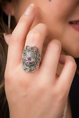 Hello Kind, Goodbye Unkindness Ring III™ in Rose De France Ametrine - Statement - only found at SARDA™