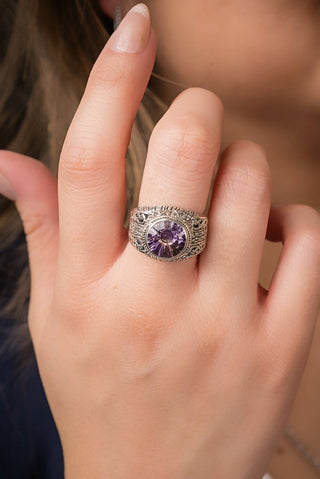 Hello Kind, Goodbye Unkindness Ring™ in Rose De France Ametrine - Dinner - only found at SARDA™