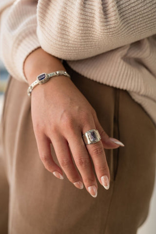 Hello Love, Goodbye Bitterness Ring™ in Lilac Rose De France™ Mystic Quartz - Stackable - only found at SARDA™