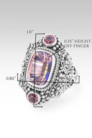 Hello Love, Goodbye Bitterness Ring™ in Lilac Rose De France™ Mystic Quartz & Pale Plum™ Mystic Topaz - Statement - only found at SARDA™