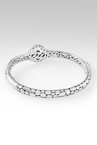 Hello Loved, Goodbye Unlovable Bangle Bracelet™ in Rose Gold Cultured Mabe Pearl - Bangle - only found at SARDA™