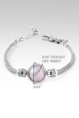 Hello Loved, Goodbye Unlovable Bracelet™ in Rose Gold Cultured Mabe Pearl - Chain - only found at SARDA™