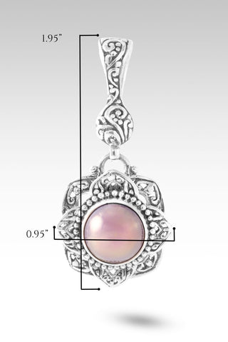 Hello Loved, Goodbye Unlovable Pendant™ in Rose Gold Cultured Mabe Pearl - Single Stone - only found at SARDA™