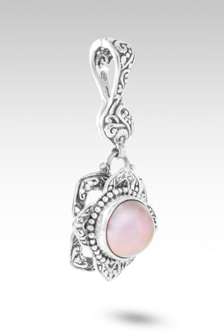 Hello Loved, Goodbye Unlovable Pendant™ in Rose Gold Cultured Mabe Pearl - Single Stone - only found at SARDA™