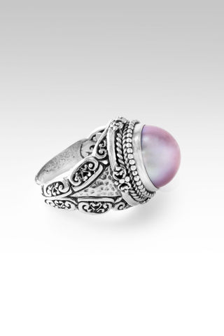 Hello Loved, Goodbye Unlovable Ring II™ in Rose Gold Cultured Mabe Pearl - Dinner - only found at SARDA™