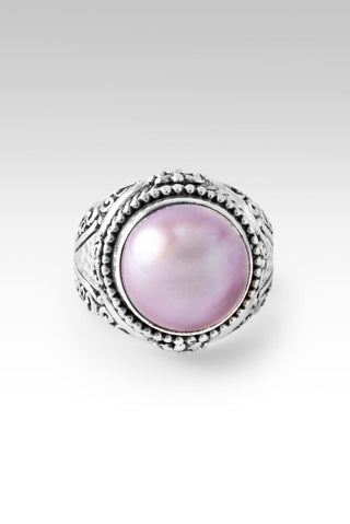 Hello Loved, Goodbye Unlovable Ring II™ in Rose Gold Cultured Mabe Pearl - Dinner - only found at SARDA™