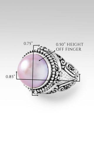 Hello Loved, Goodbye Unlovable Ring II™ in Rose Gold Cultured Mabe Pearl - Dinner - only found at SARDA™