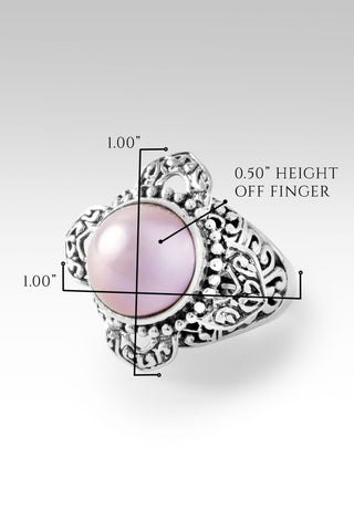 Hello Loved, Goodbye Unlovable Ring™ in Rose Gold Cultured Mabe Pearl - Dinner - only found at SARDA™