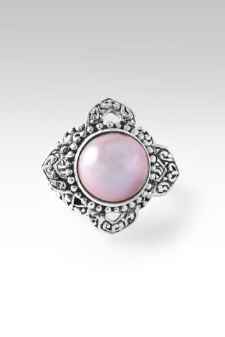 Hello Loved, Goodbye Unlovable Ring™ in Rose Gold Cultured Mabe Pearl - Dinner - only found at SARDA™