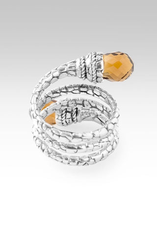 Hello Miracles, Goodbye Unbelief Ring III™ in Whiskey Quartz - Bypass - only found at SARDA™