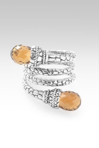 Hello Miracles, Goodbye Unbelief Ring III™ in Whiskey Quartz - Bypass - only found at SARDA™